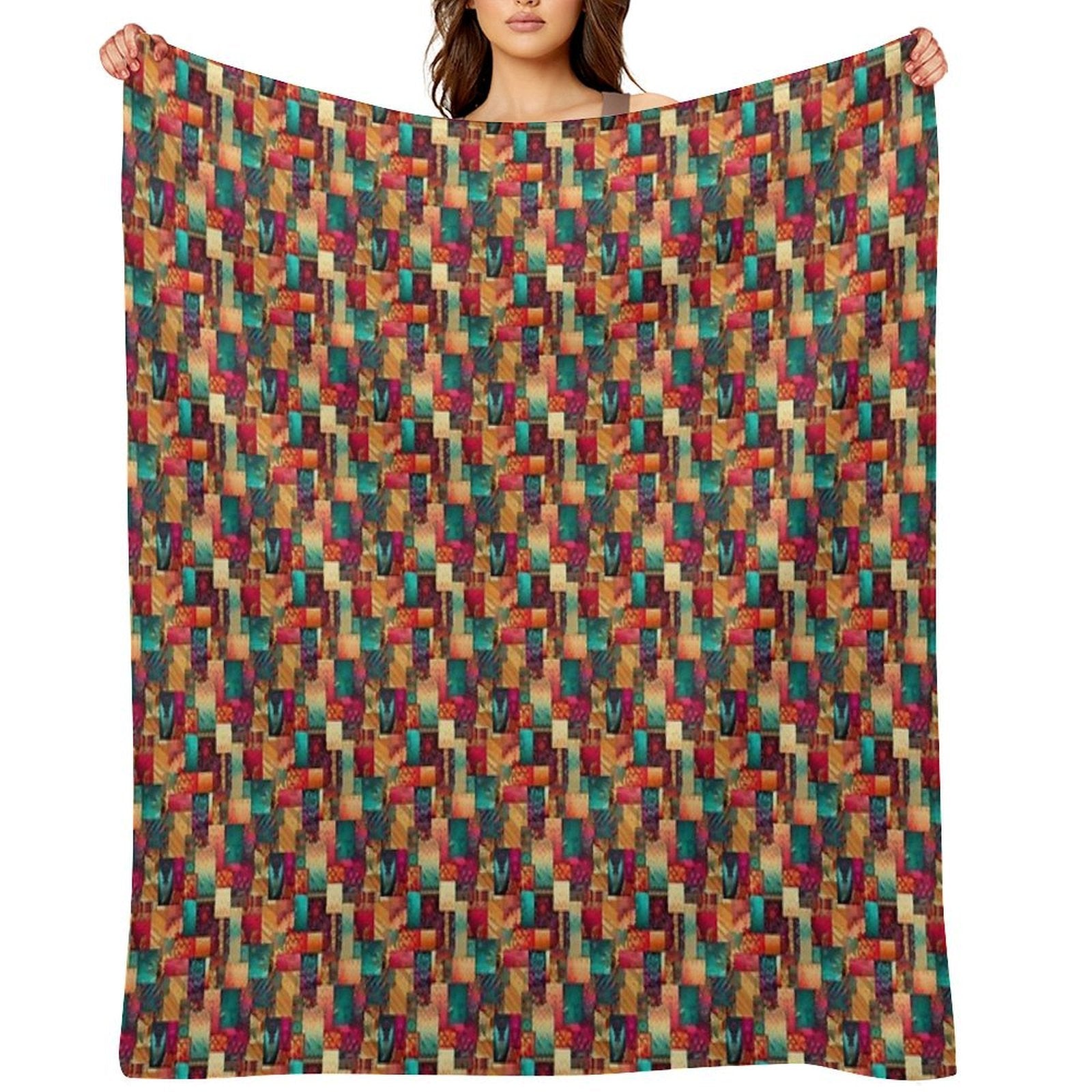 Patchwork Durable Throw Blanket