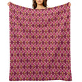 Kira's Pattern - Lesbian Pride Machine-washable Throw Blanket