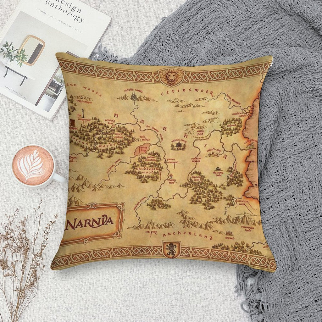 Map of Narnia Soft Multiple Sizes Throw Pillow