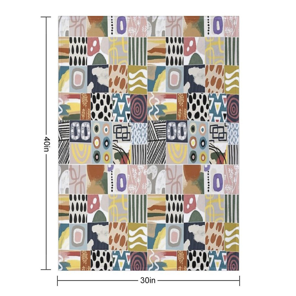 AFRICA, - Colorful Patches Quick-dry Throw Blanket