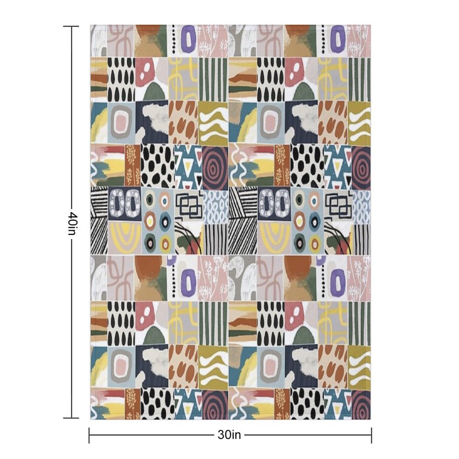 AFRICA, - Colorful Patches Quick-dry Throw Blanket