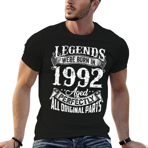 30 Years Old Vintage Legends Born In 1992 30th Birthday  Summer-ready Fabric T-Shirt