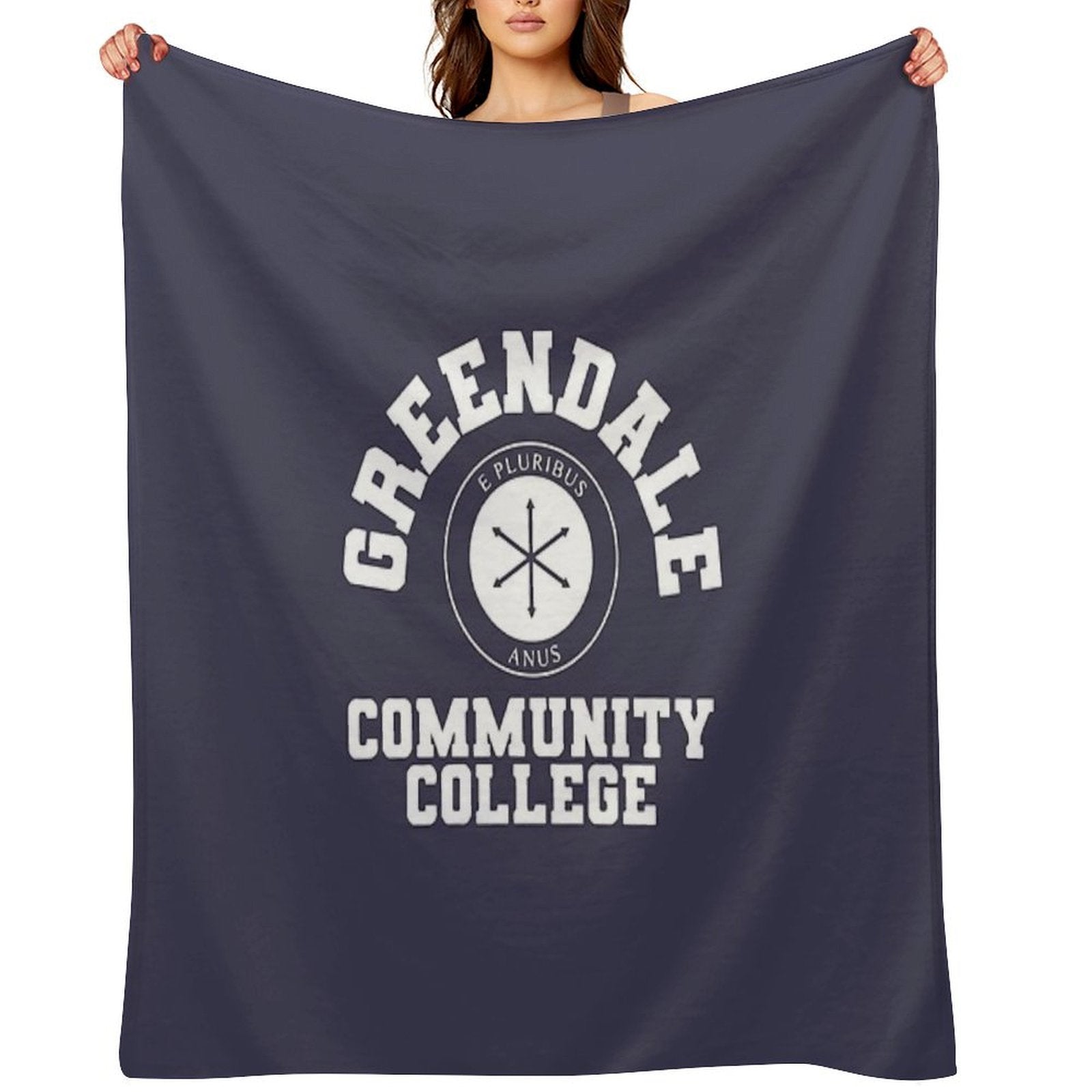 Greendale Community Collage Travel-friendly Throw Blanket