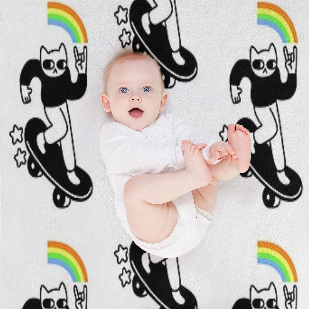 Coolest Cat Multi-functional Throw Blanket