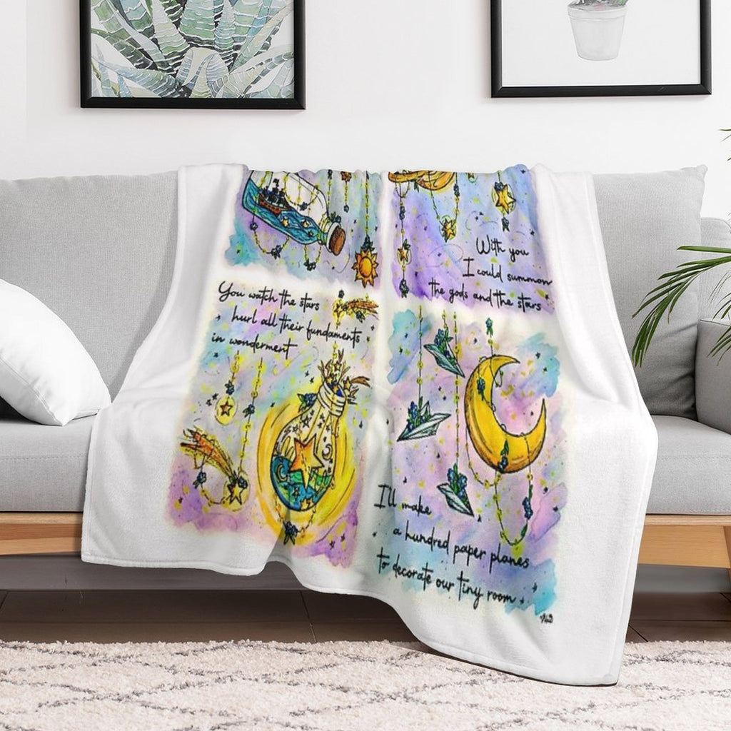 Fairy Lights Series  Inspired by The Amazing Devil Plush Throw Blanket