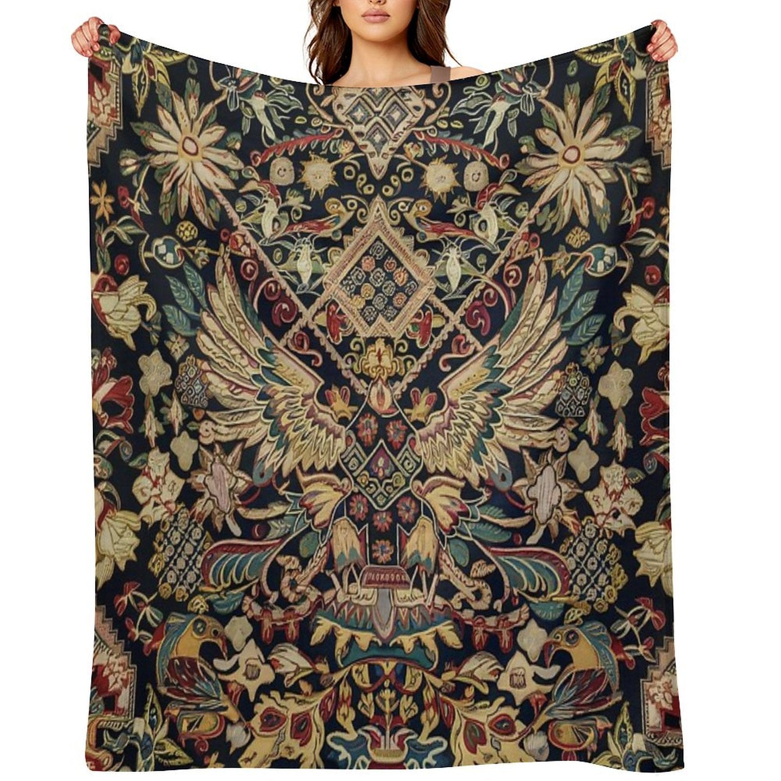 Weird Pattern Travel-friendly Throw Blanket