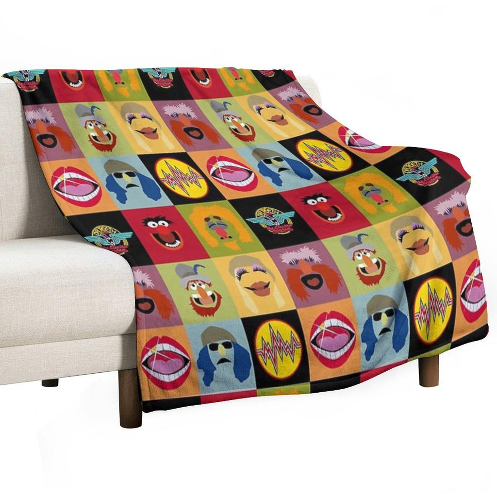 Dr. Teeth And The Electric Mayhem Ft Lips Premium Throw Blanket