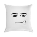 Man Face Soft Short Plush Fabric Throw Pillow