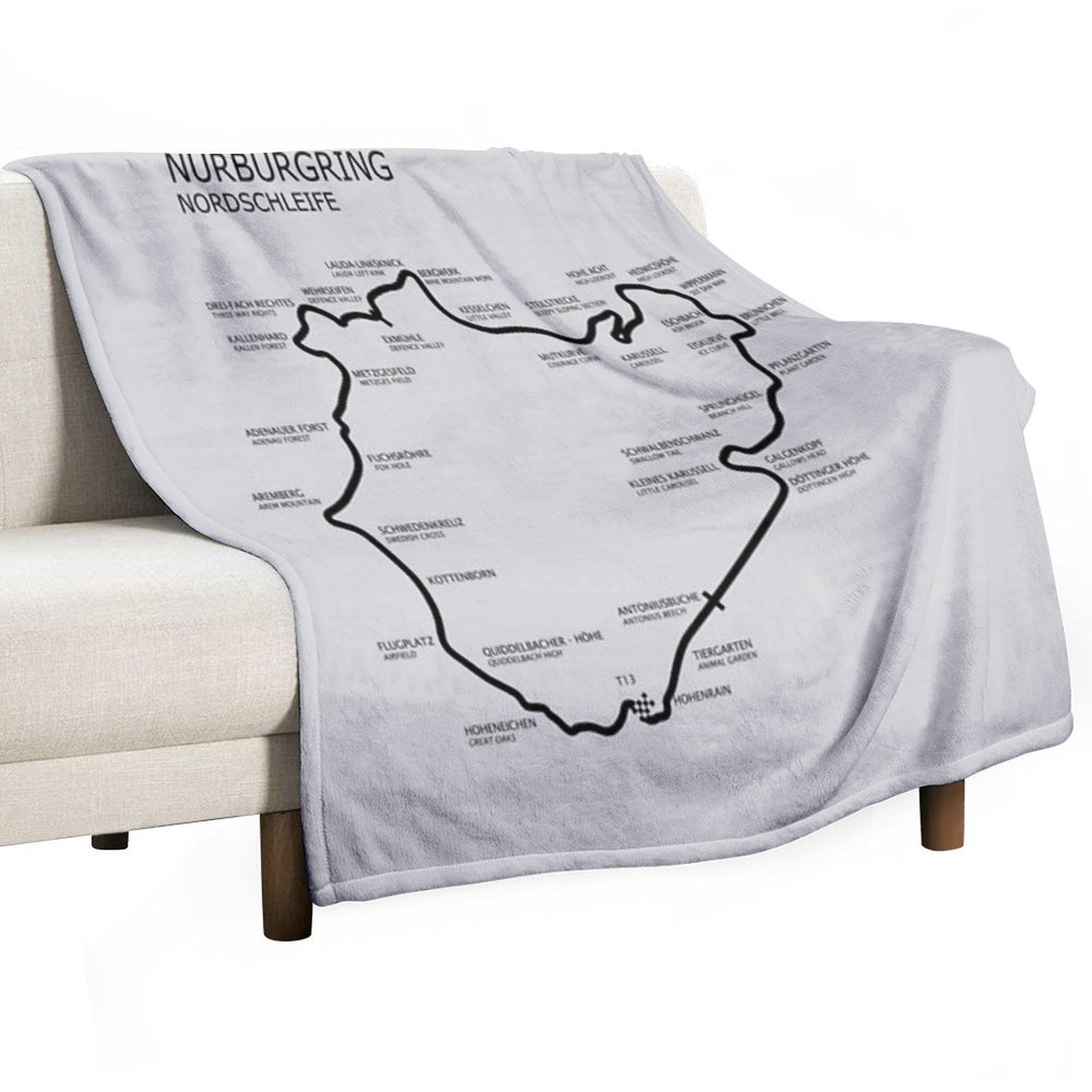 The Nurburgring - Nordschleife Anti-pilling Throw Blanket