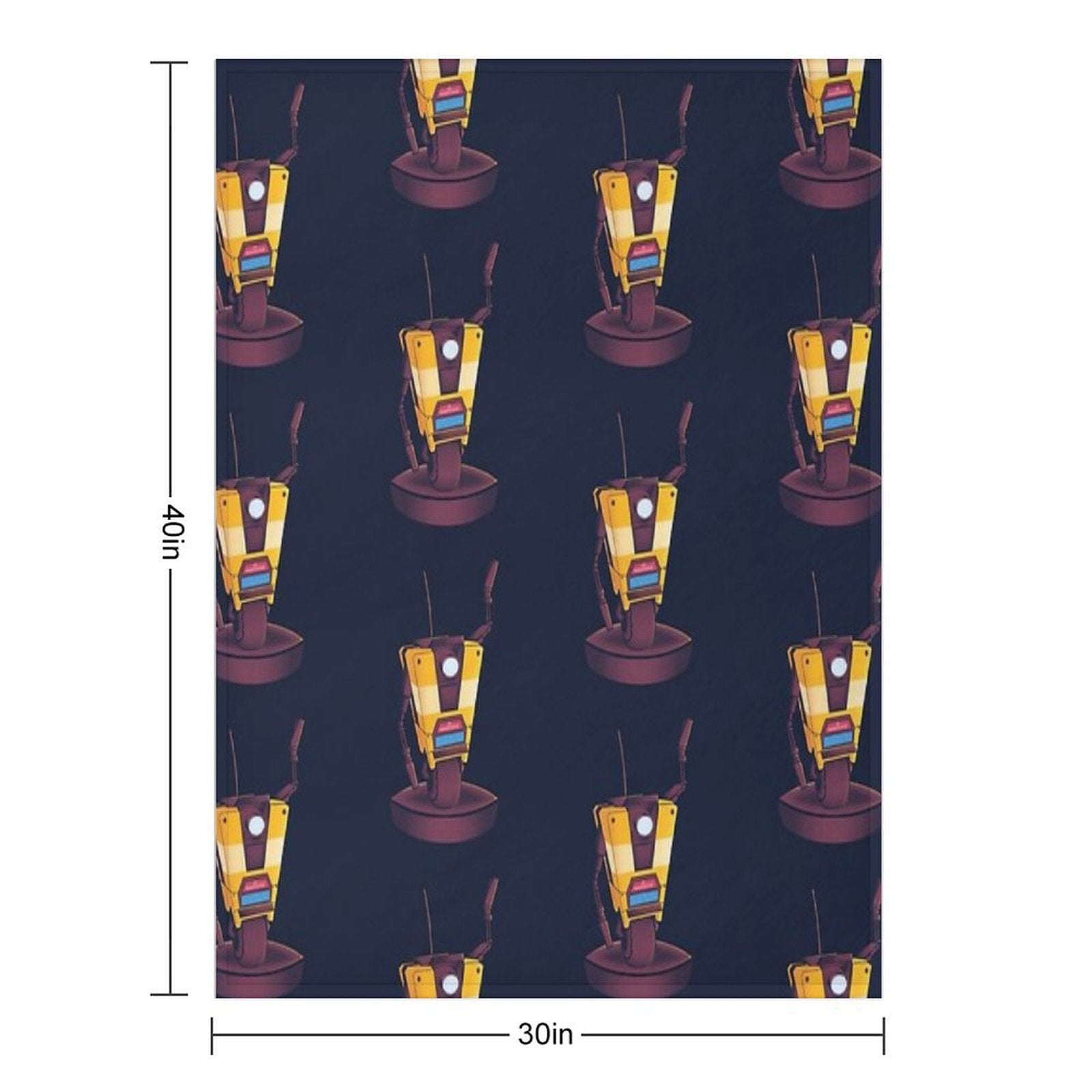 Waving Claptrap! Compact Throw Blanket