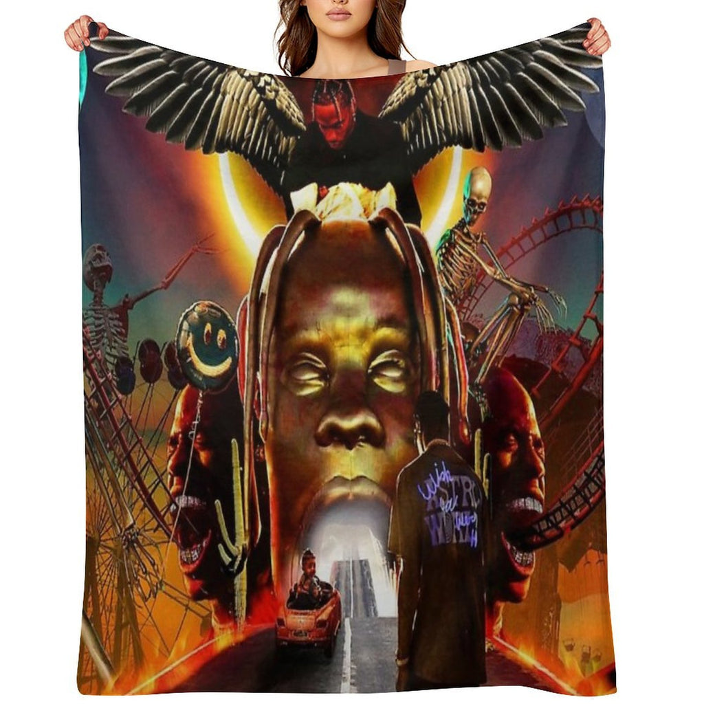 Astroworld Art Eco-conscious Throw Blanket