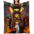 Astroworld Art Eco-conscious Throw Blanket