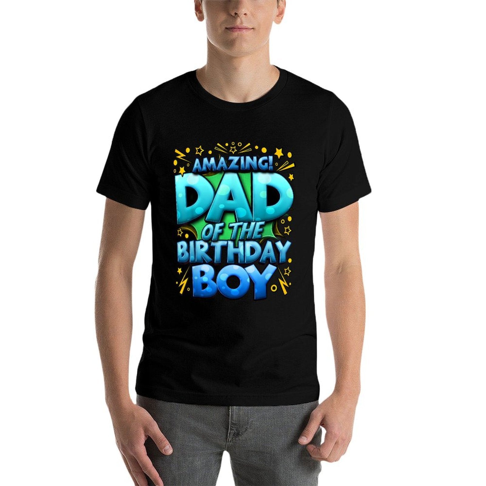 Dad of The Birthday Boy Matching Family Father  High-quality Stitching T-Shirt