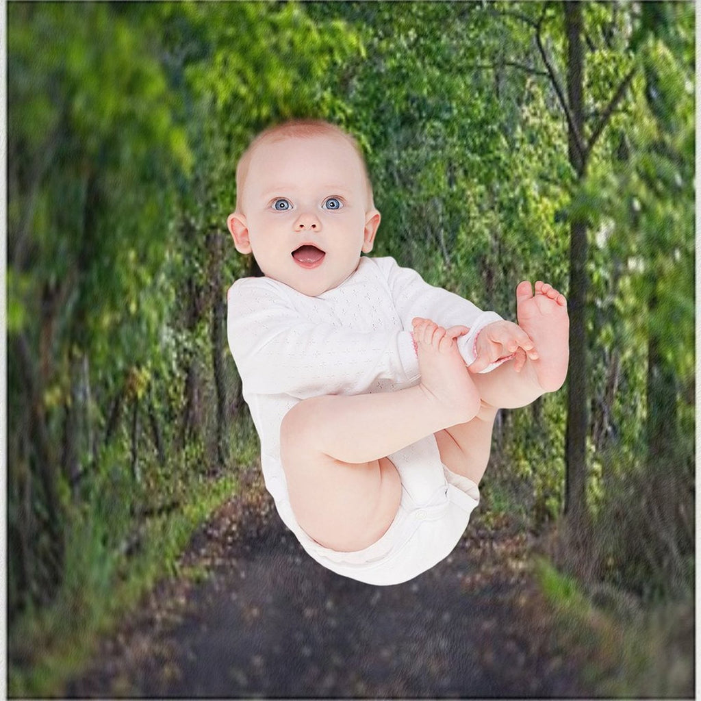 A Hiking Trail Leading Into The Green Woods Multi-functional Throw Blanket
