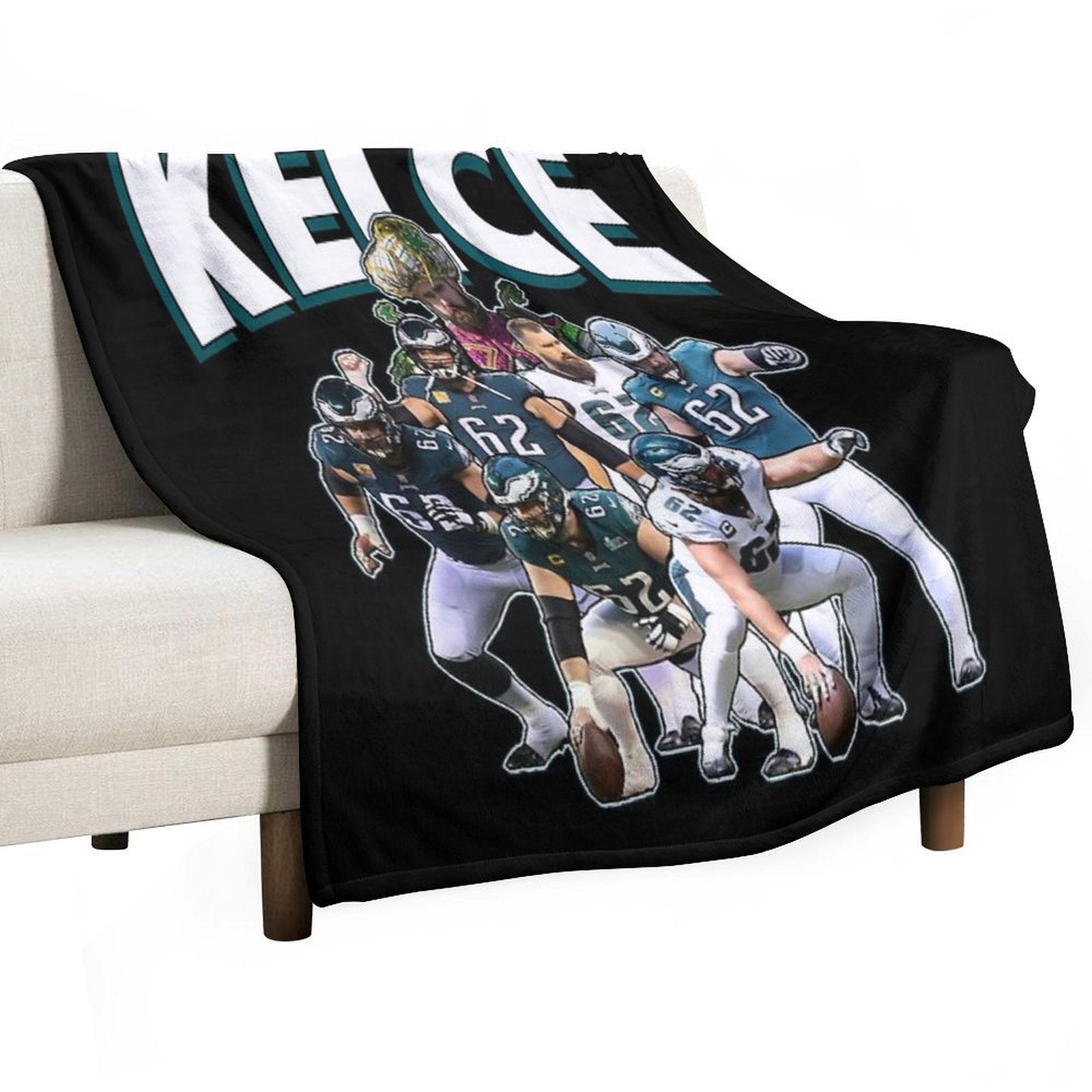 Jason Kelce Eagles All-season Throw Blanket
