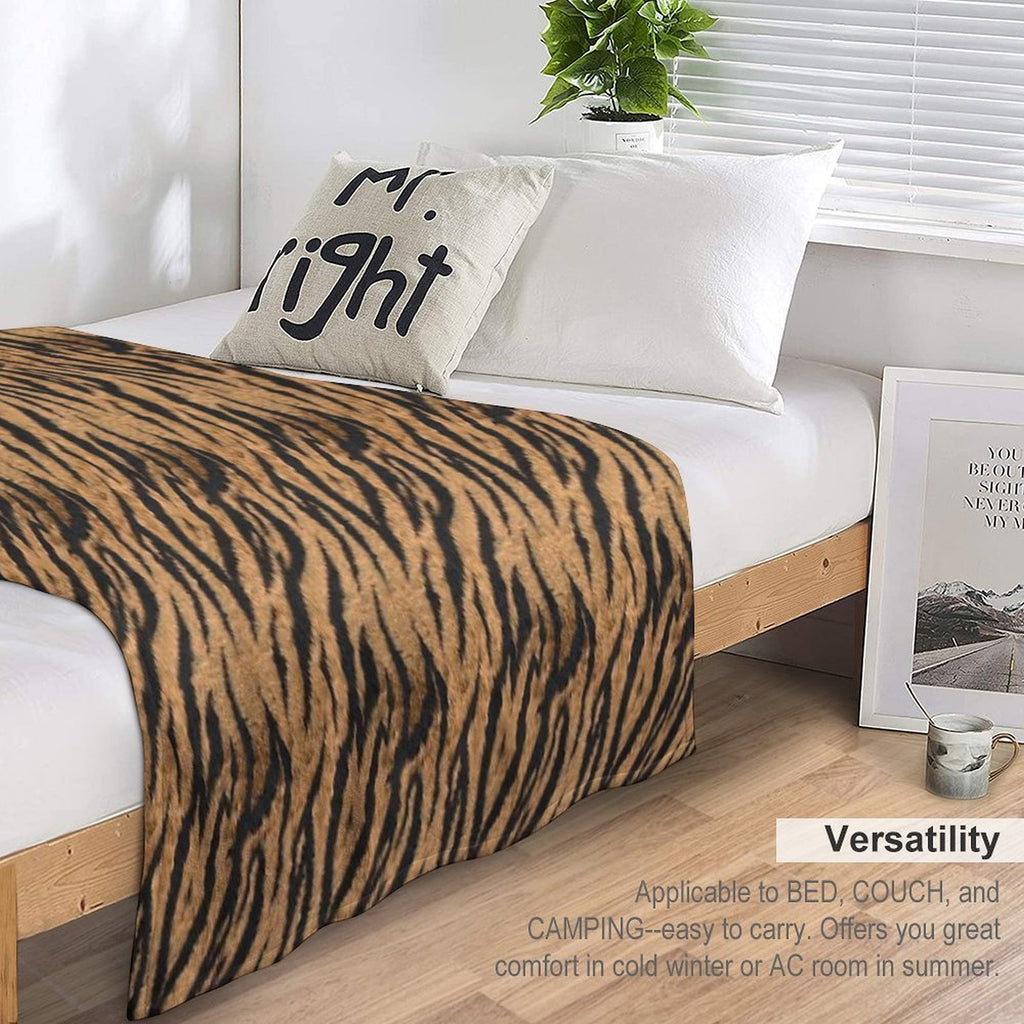 Tiger Skin Gift-ready Throw Blanket