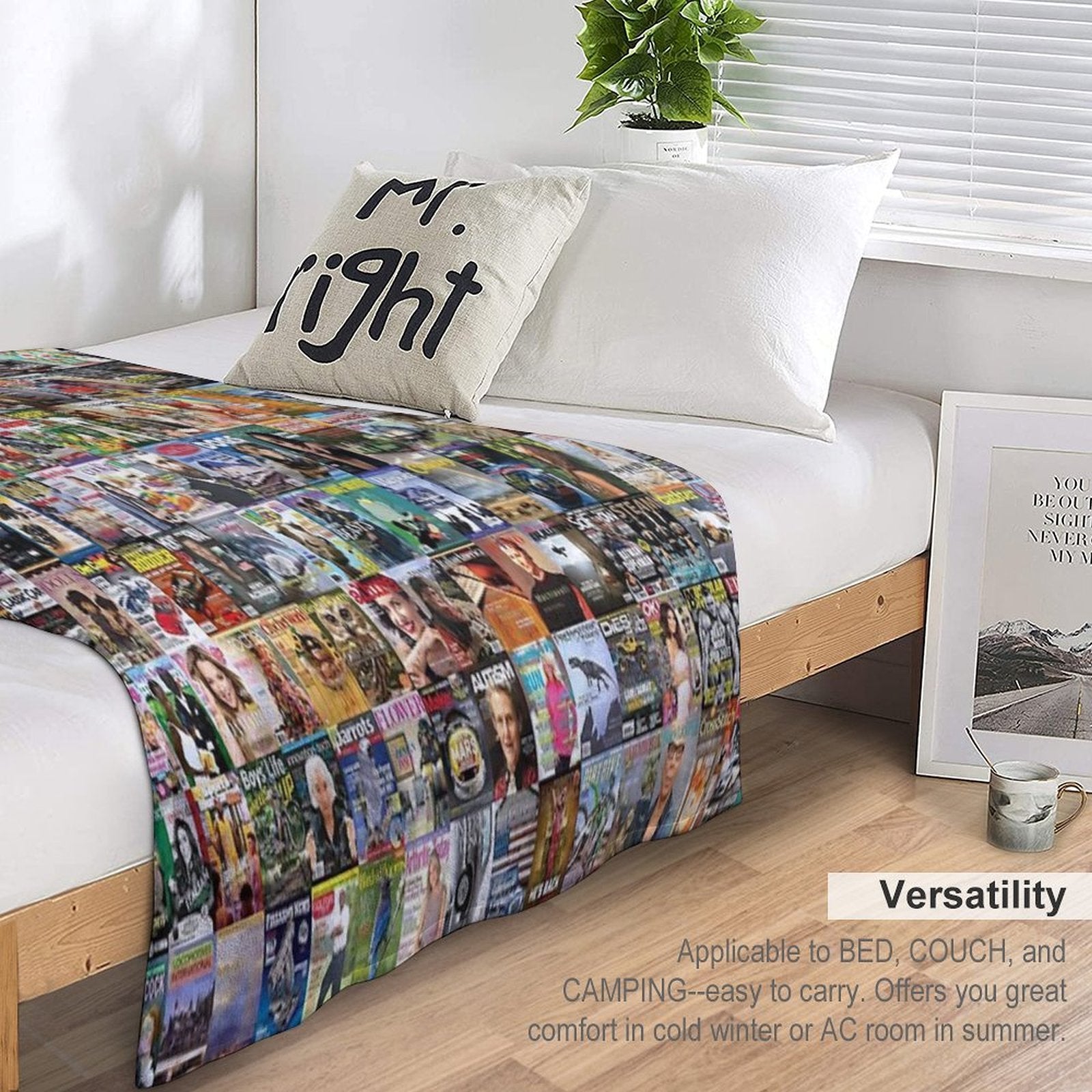 Magazines Eco-conscious Throw Blanket