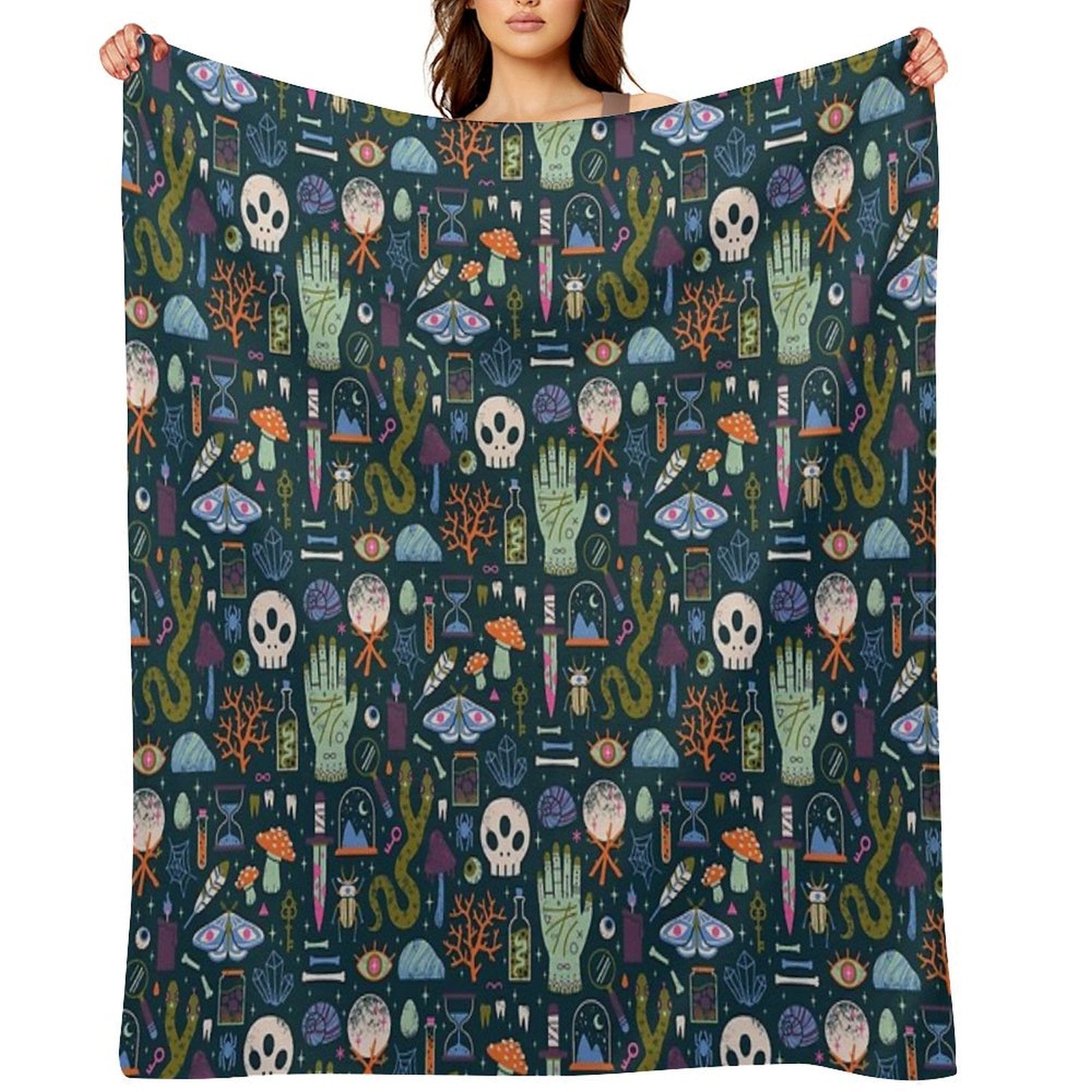 Curiosities Easy Care Throw Blanket