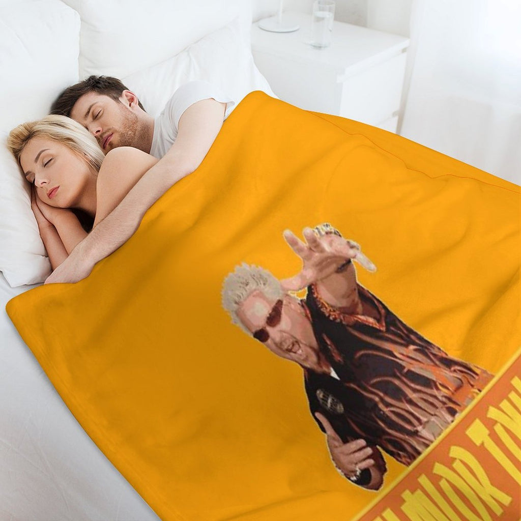 FLAVOR TOWN USA - GUY FlERl Quick-dry Throw Blanket