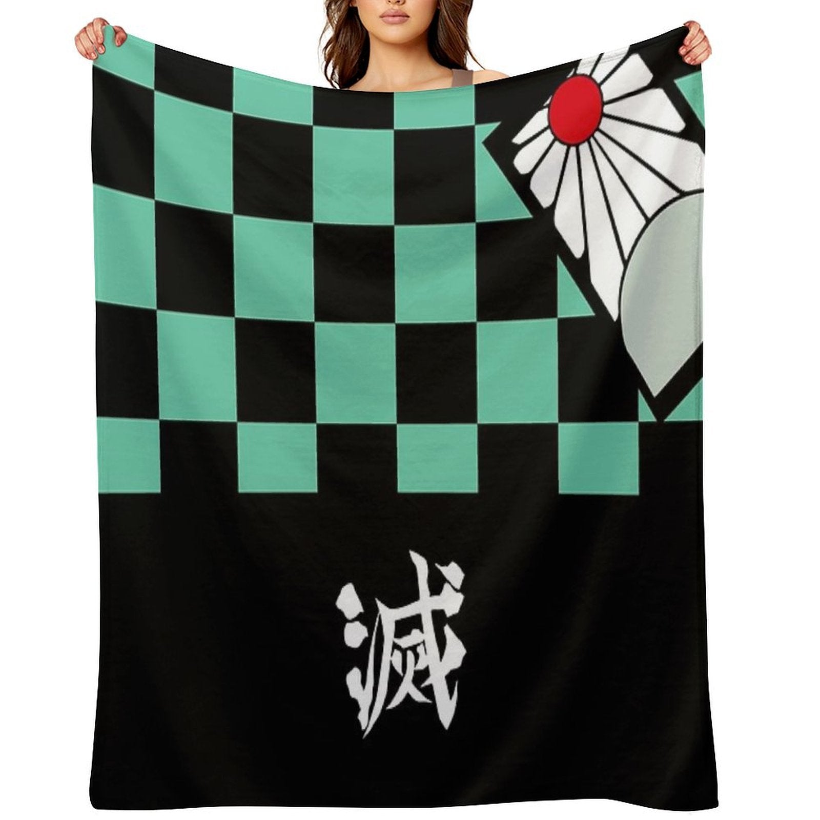 Demon Slayer Tanjiro Kamado Easy Care Throw Blanket