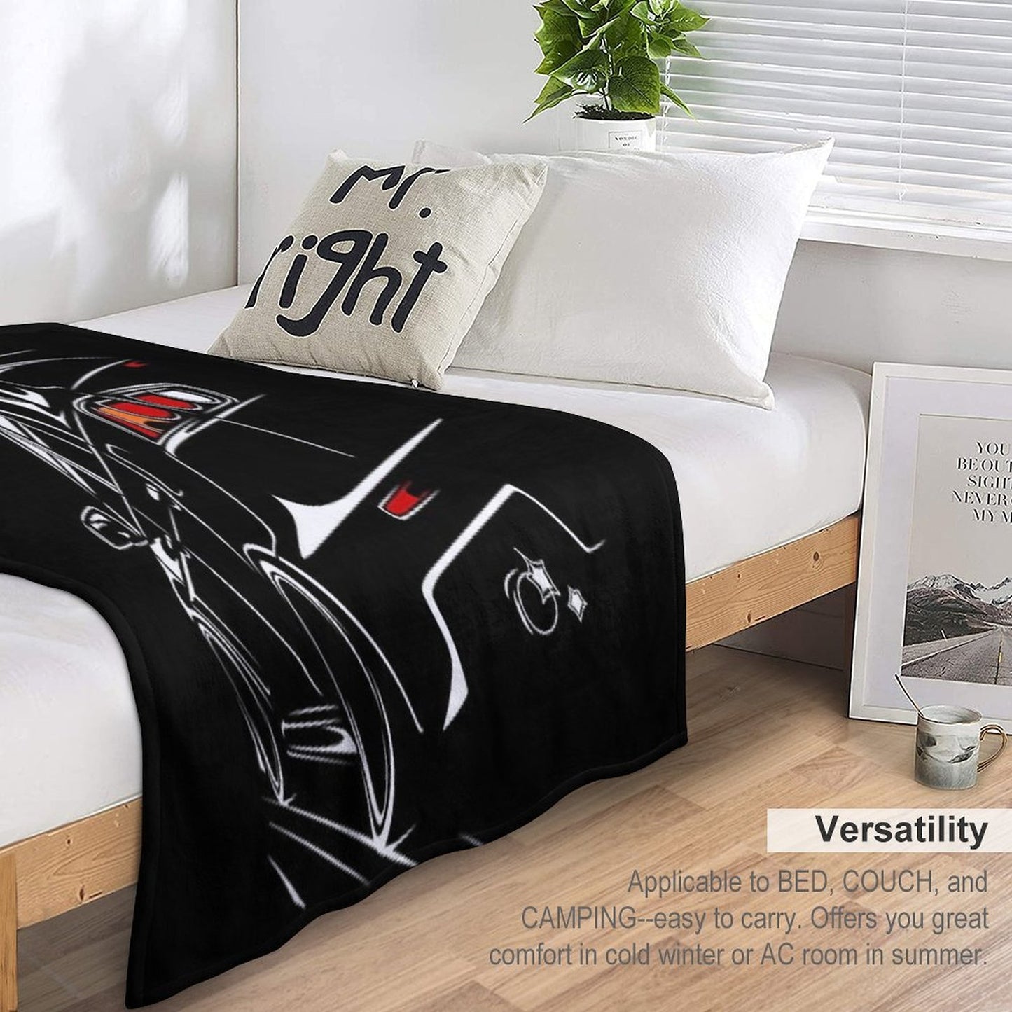 Mitsubishi Lancer Evo X Anti-pilling Throw Blanket