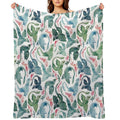 Dragon Fire Blue & Green Quick-dry Throw Blanket
