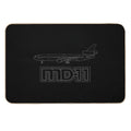 McDonnel Douglas MD-11 White Outline  Stain-Proof Bath Mat