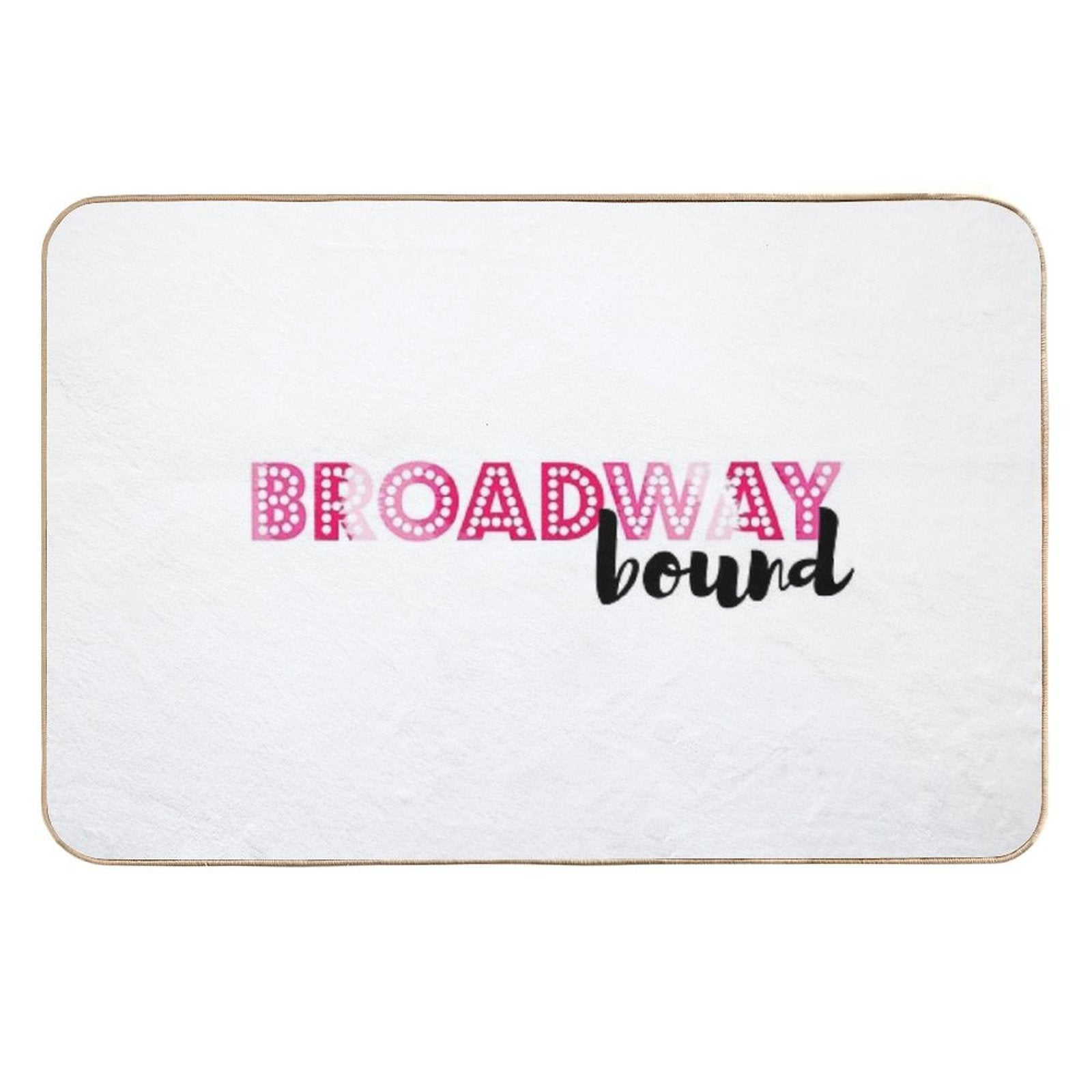 Broadway Bound Pink Tie Dye  Non-Slip Bath Mat
