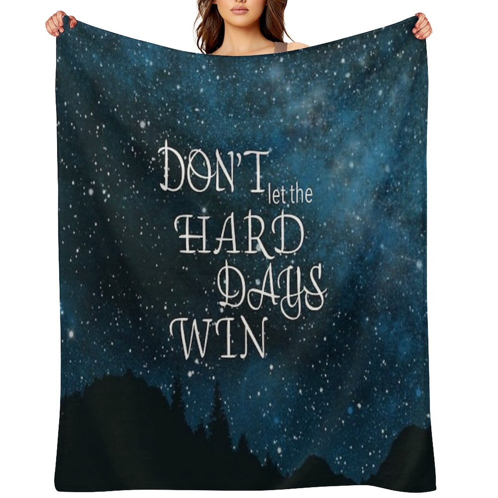 Don't Let The Hard Days Win - Sarah J Maas Anti-pilling Throw Blanket