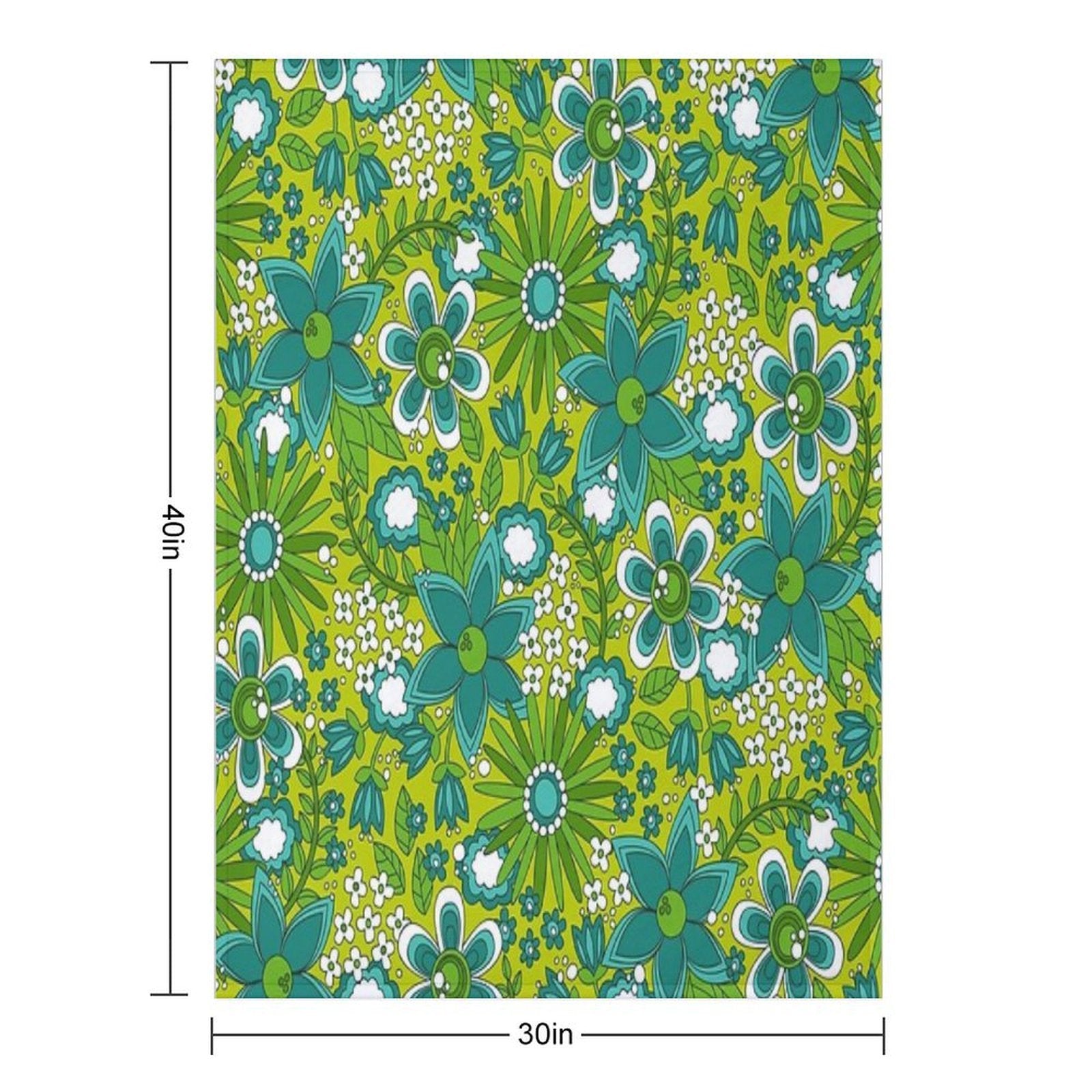 Peace, Love And Flowers Comfort Throw Blanket