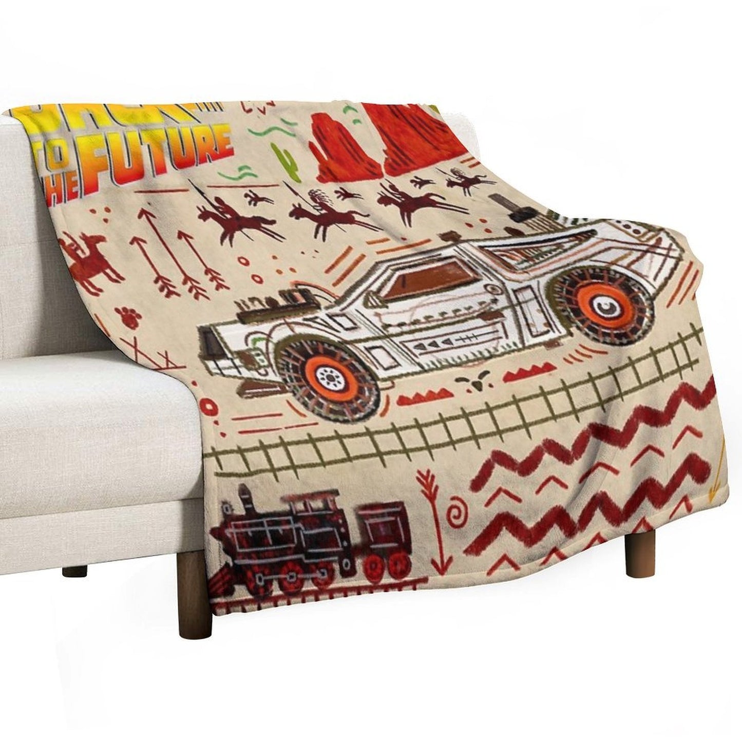 1885 Delorean Anti-pilling Throw Blanket