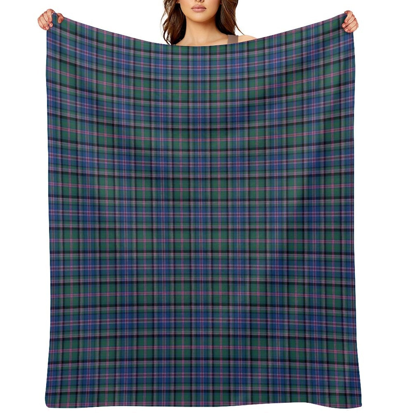 Clan Cooper Tartan Plush Throw Blanket