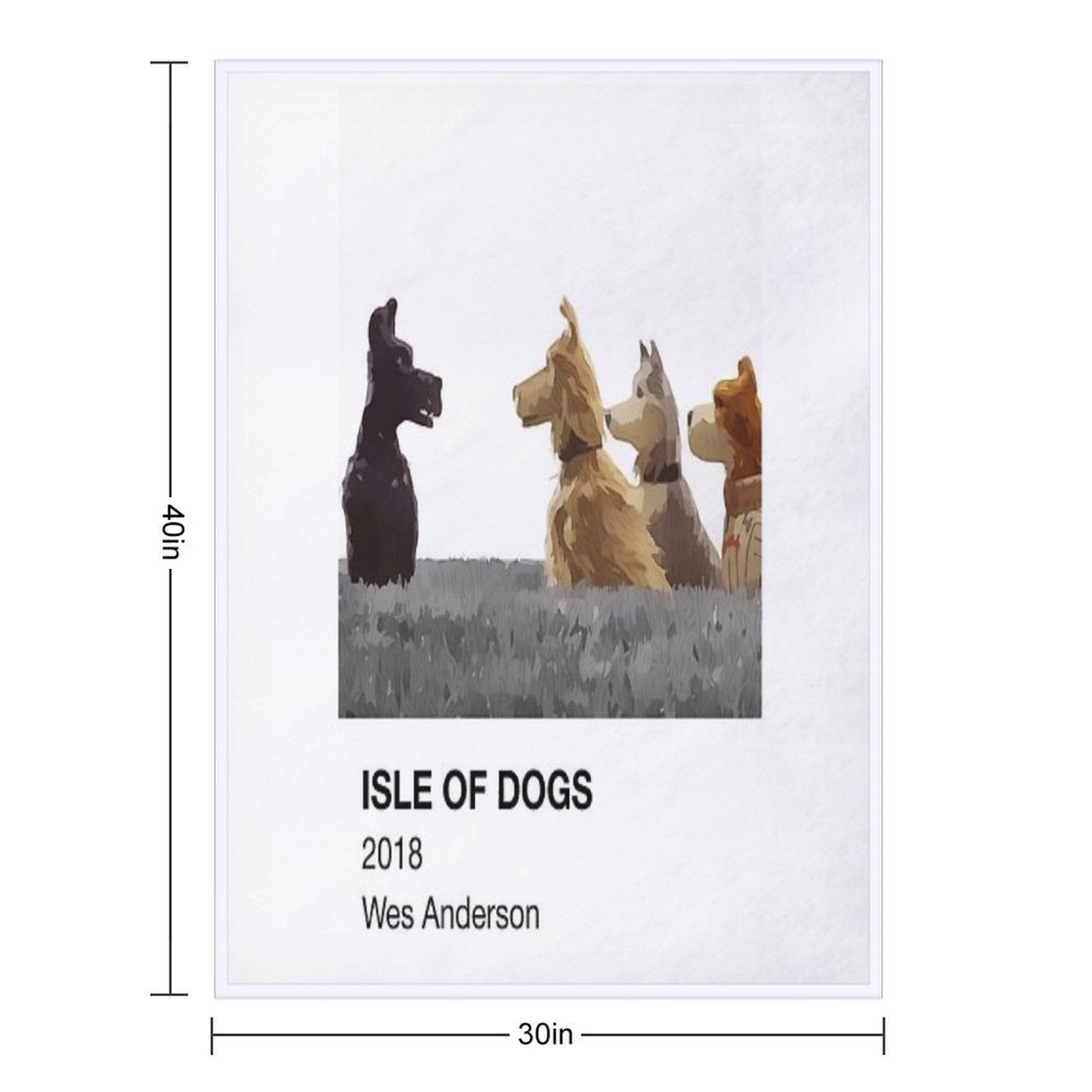 Pantone Isle of Dogs Sustainable Throw Blanket