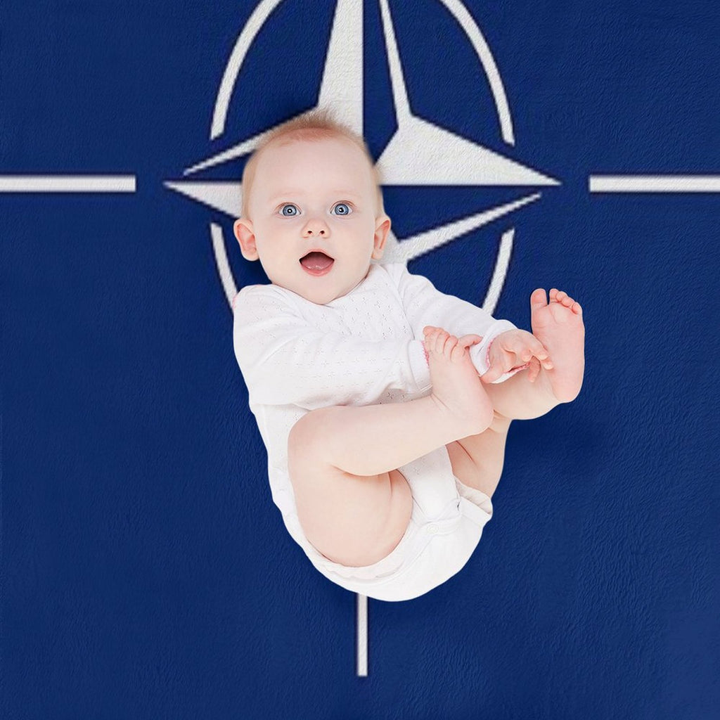 NATO Flag Stickers, Gifts And Products Comfort Throw Blanket
