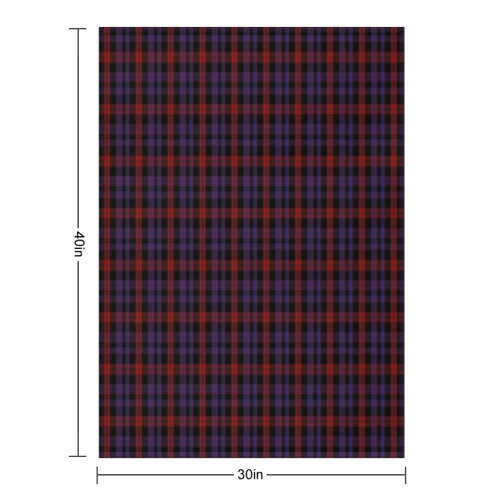Brown Clan Tartan Eco-conscious Throw Blanket
