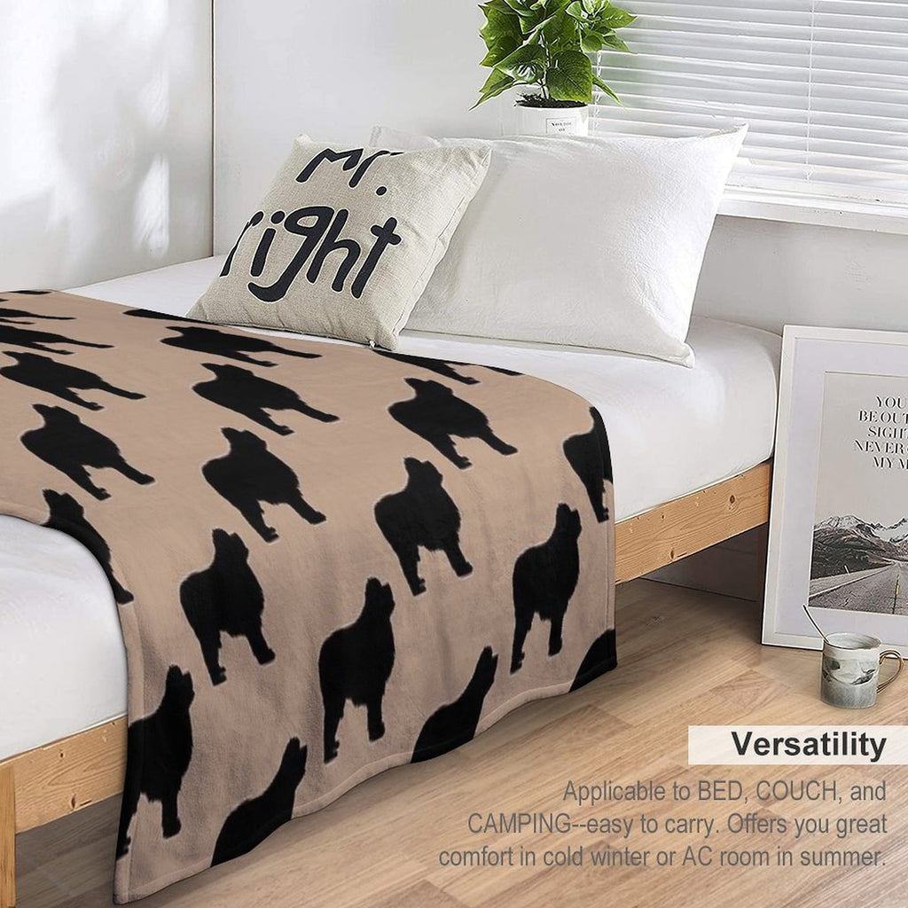 Newfie Love Is Big Love Eco-conscious Throw Blanket