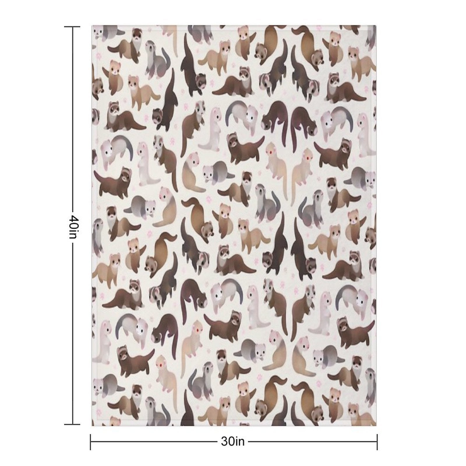 Ferret - Bright Quick-dry Throw Blanket