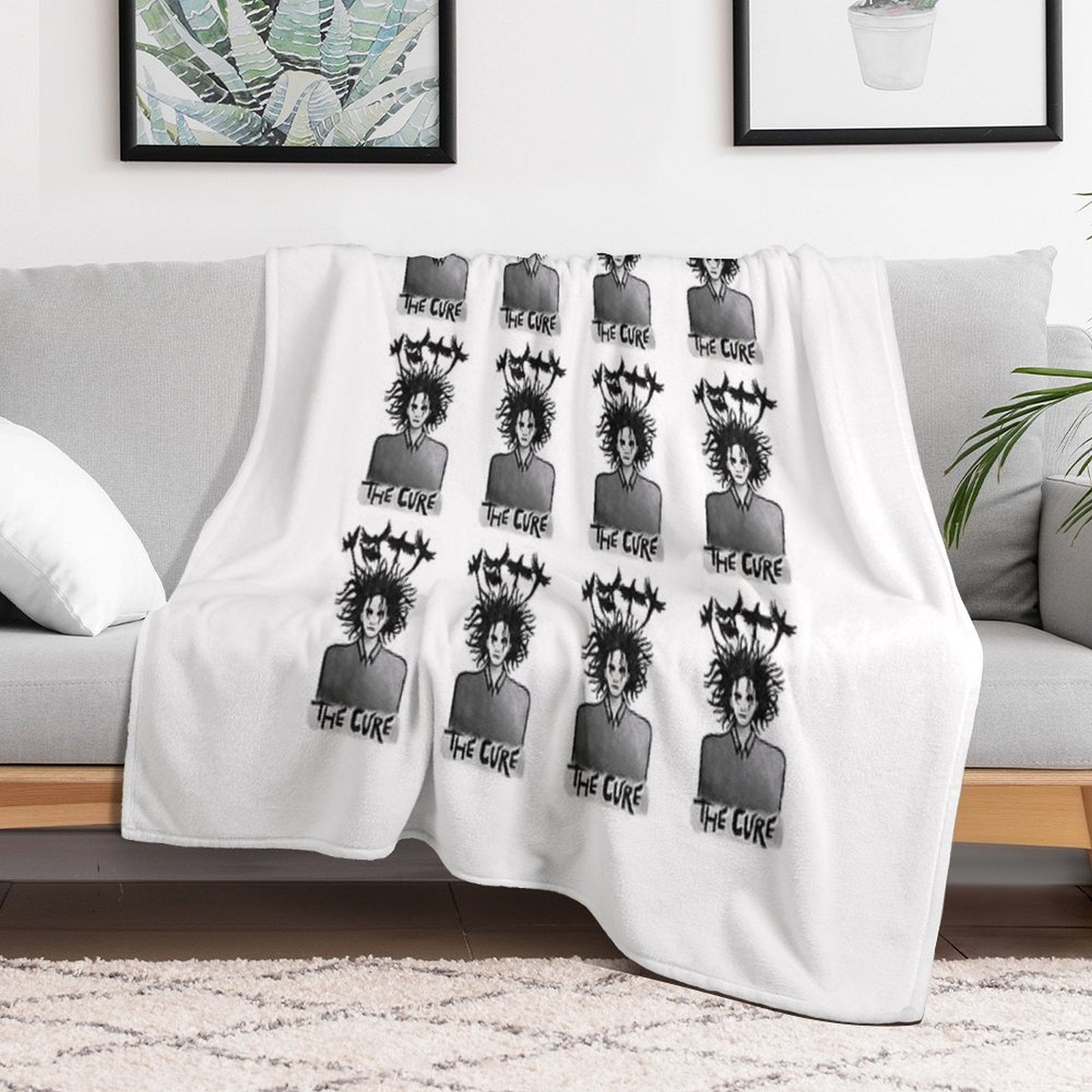 The Cure Print 1 Easy Care Throw Blanket