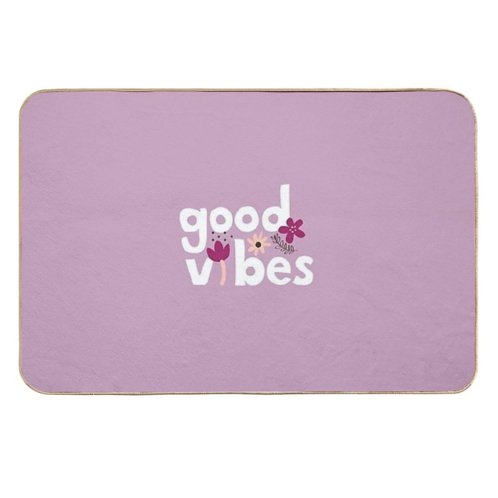 Good Vibes  Easy Maintenance Bath Mat