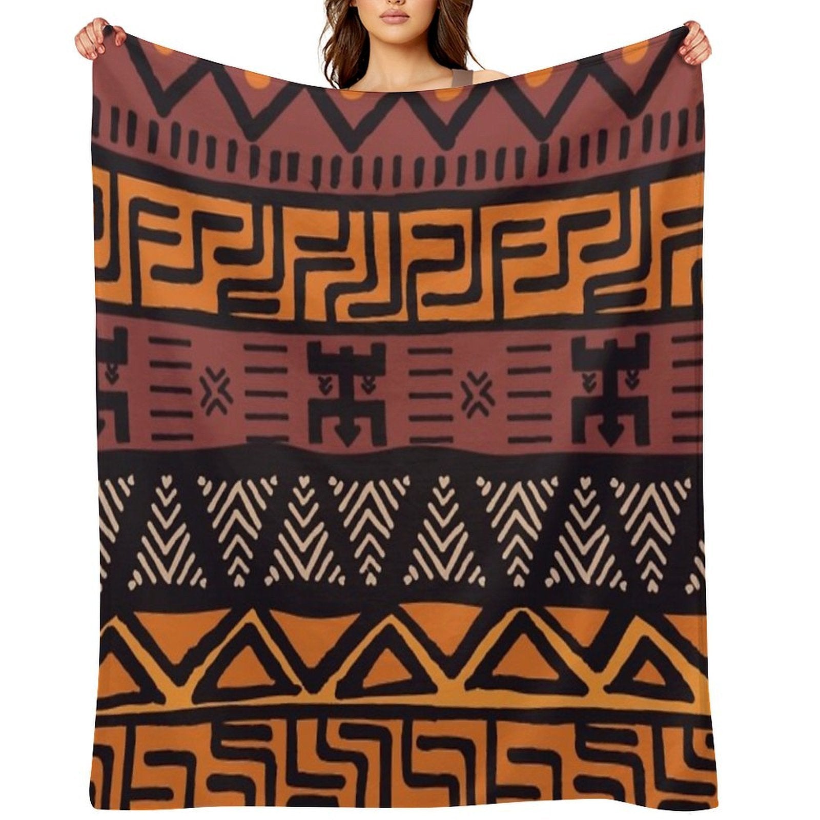 African Tribal Print Lightweight Throw Blanket