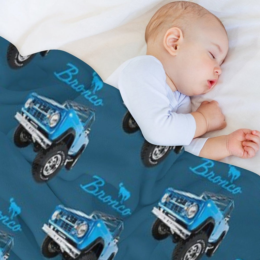 Blue Bronco Retro Bronco Comfort Throw Blanket