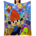 Parappa The Rapper Anime Poster Versatility Throw Blanket