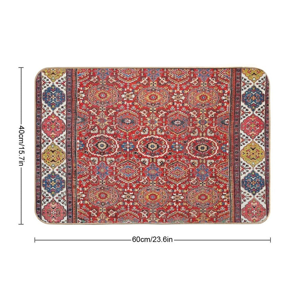 Mahal Arak West Persian Rug Print  Repositionable Bath Mat