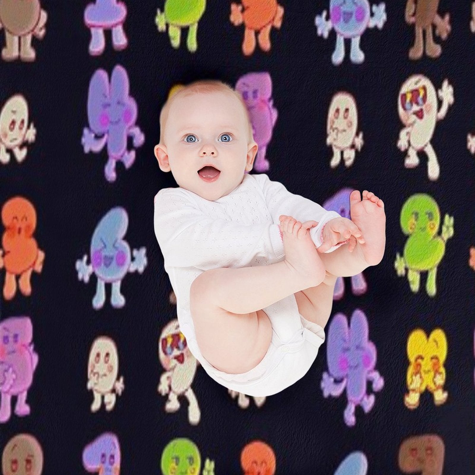 BFB All Numbers Algebraliens Pack Versatility Throw Blanket