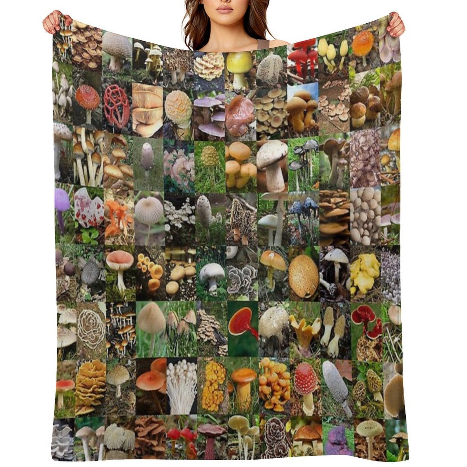 Mushrooms Premium Throw Blanket