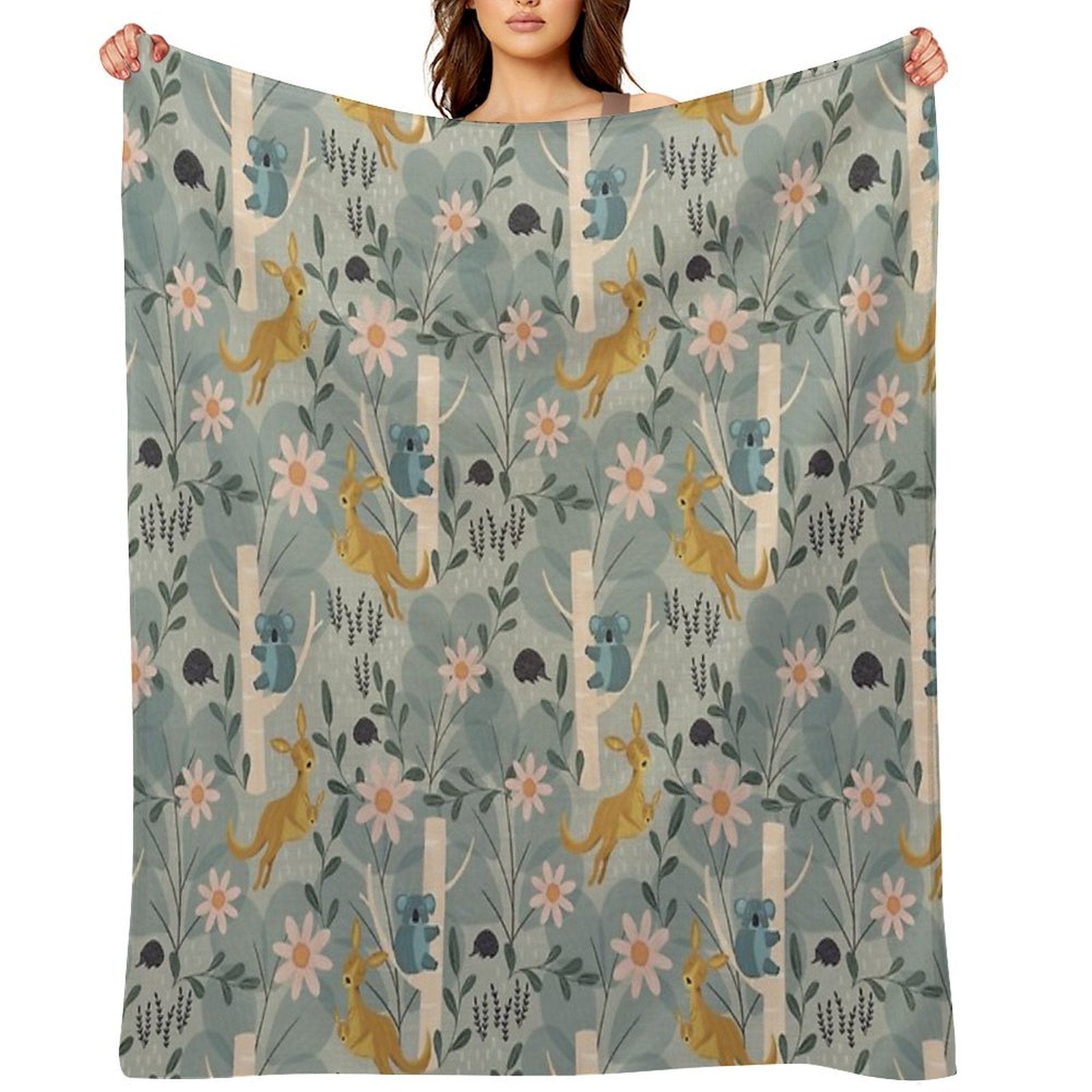Aussie Animals All-season Throw Blanket
