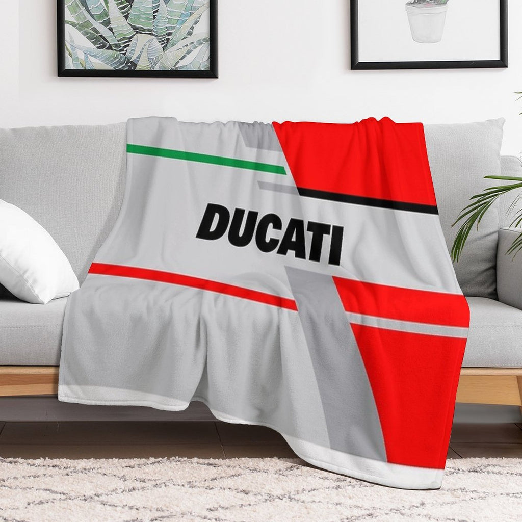 DUCATI Team R Plush Throw Blanket