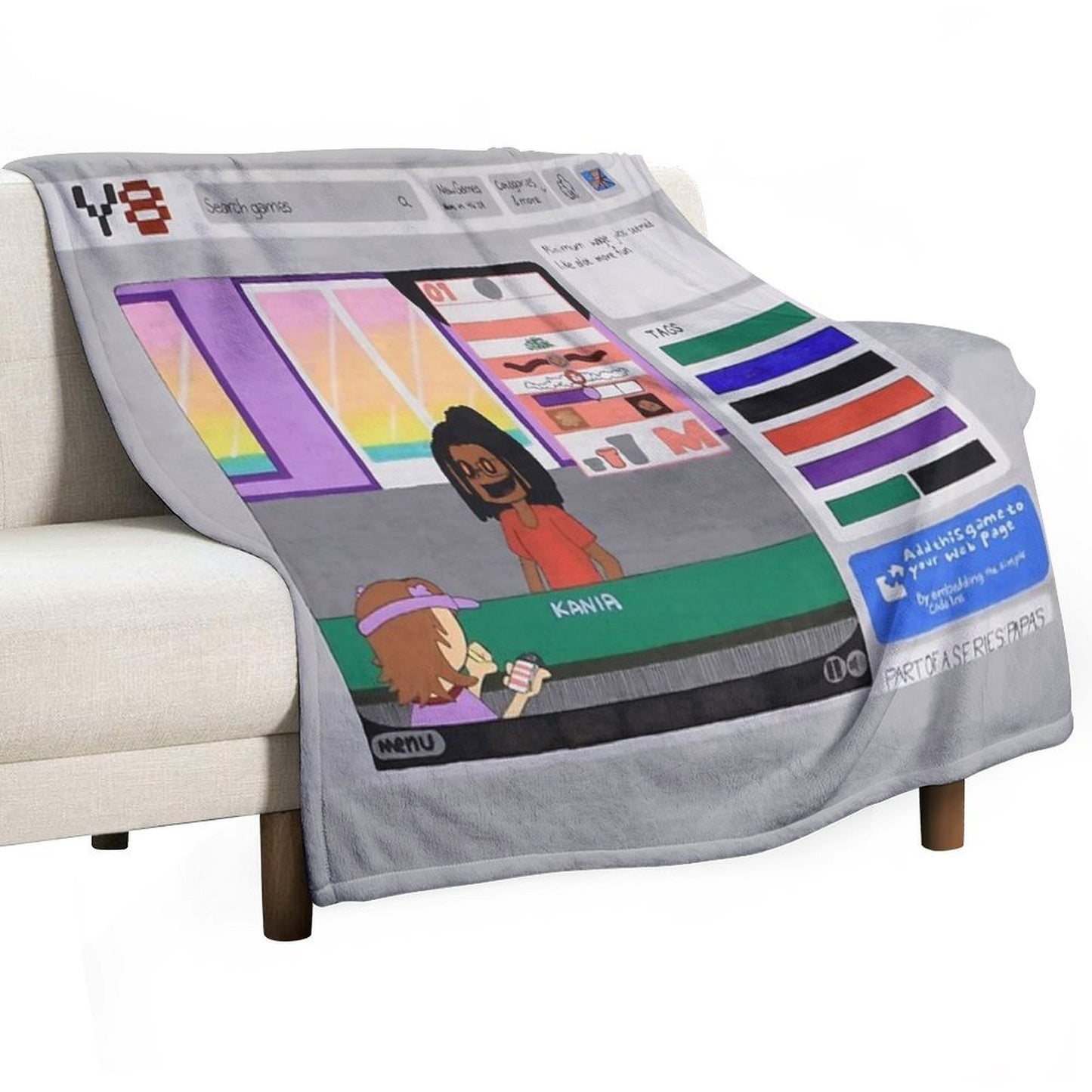Child Labor Simulator Comfort Throw Blanket
