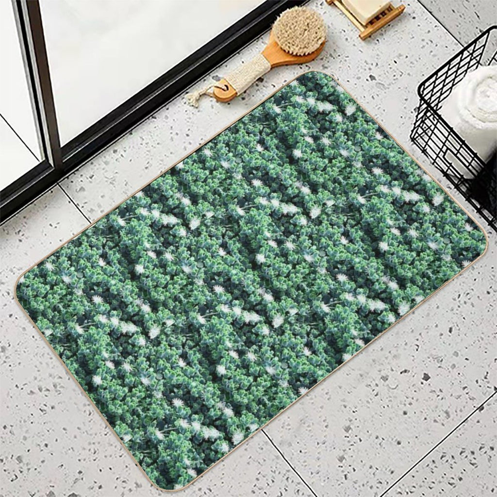 Some Beautiful White Flowers  Slip-Resistant Bath Mat