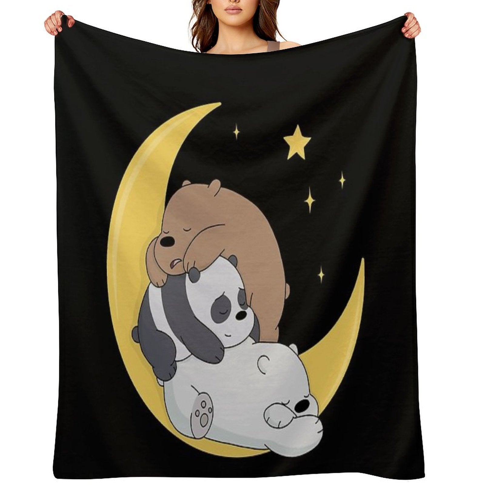 We Bare Bears Compact Throw Blanket